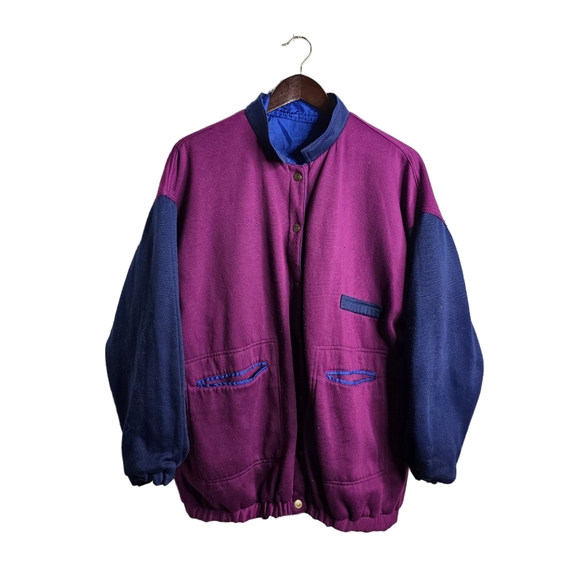 Vintage Reversible Cabin Creek Fleece/Satin Jacket. Perfect Condition! - Picture 2 of 8